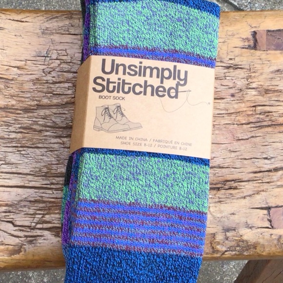 New Rudy Boot Socks Sundance Catalog unsimply stitched - Picture 6 of 6